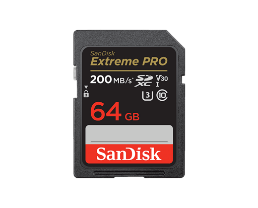 SanDisk Extreme Pro 200MB/s SDXC 64GB