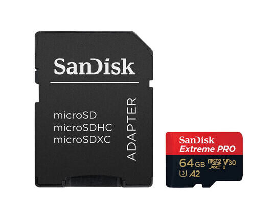 SanDisk ExtremePro 200MB/s microSD 64GB