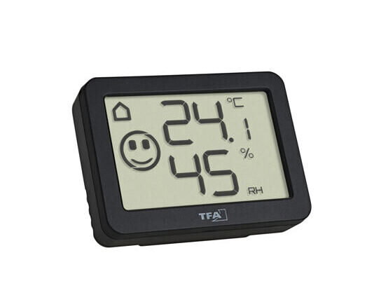 Thermo-Hygrometer Digital Schwarz